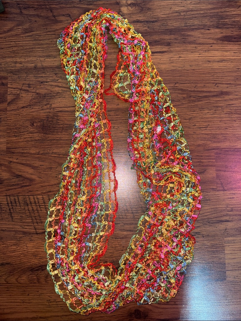 Snood - Rainbow brote with gold foil